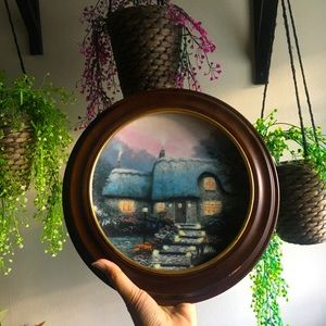 Decorative Plate Candlelit Cottage